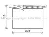 AVA QUALITY COOLING VLV064 Evaporator, air conditioning